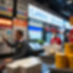 Currency exchange concept