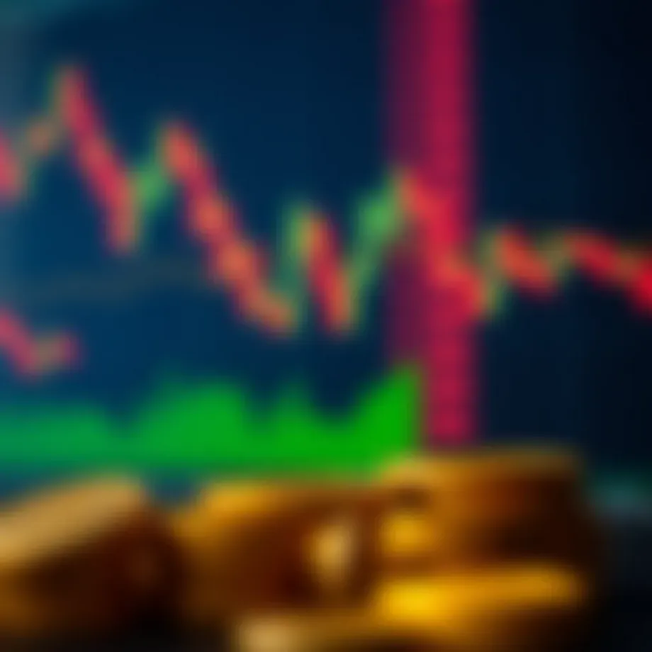 Illustration of the hammer candlestick pattern with market context