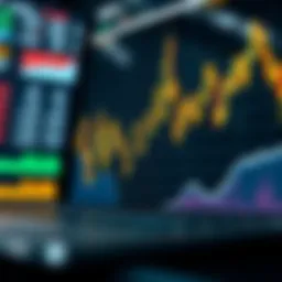 Visual representation of a market volatility analysis